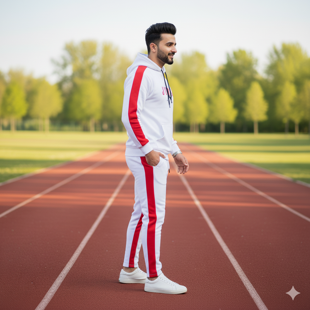 Contrast Panel Track Suit for Men