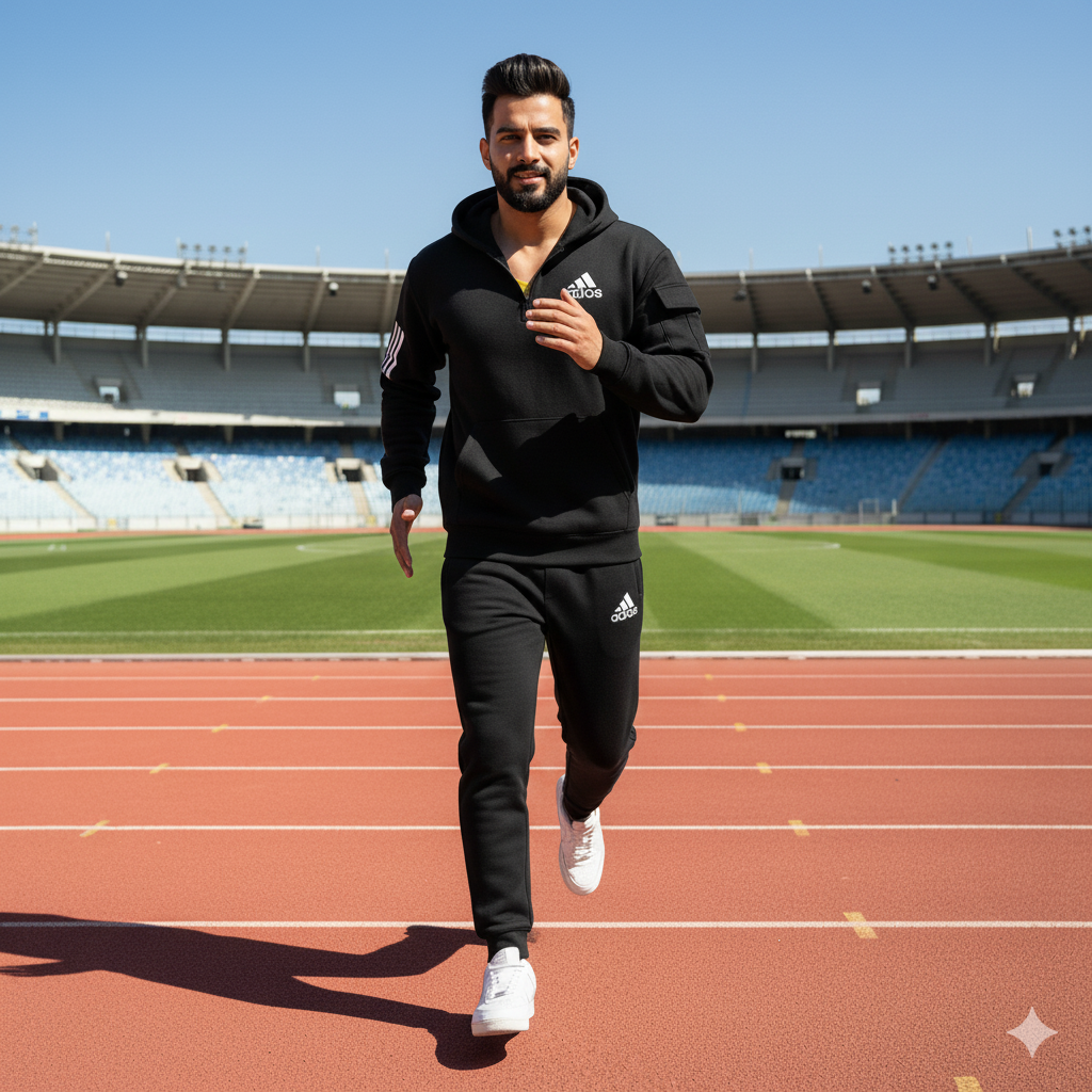 Half Zip Fleece Track Suit for Men