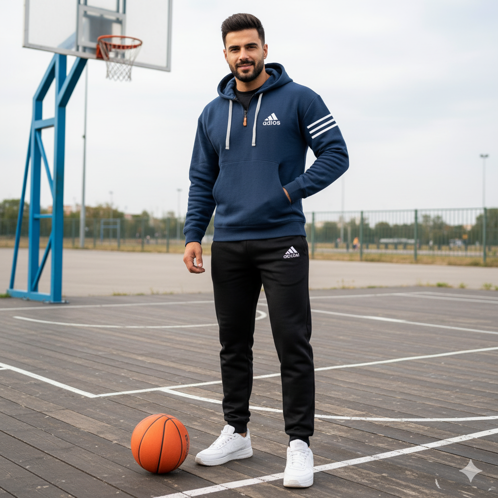 Half Zip Fleece Track Suit for Men