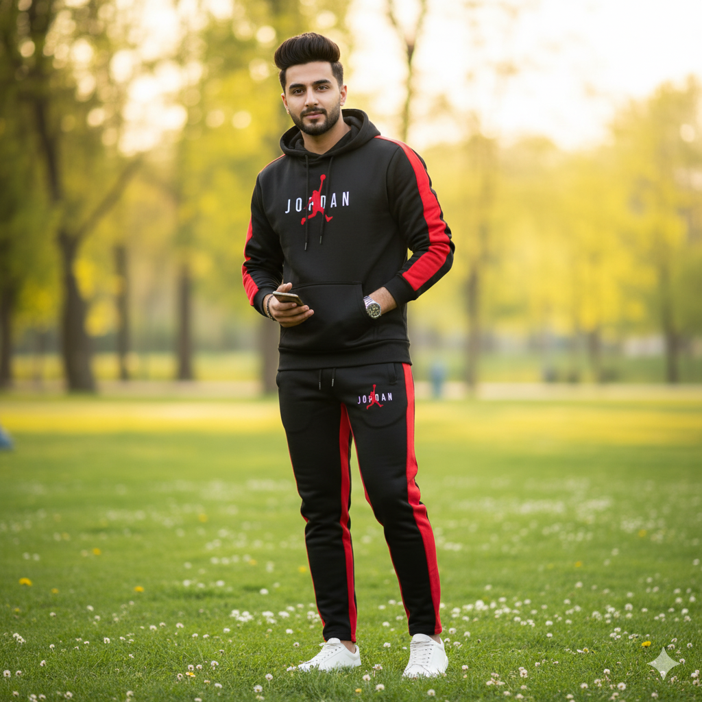 Contrast Panel Track Suit for Men