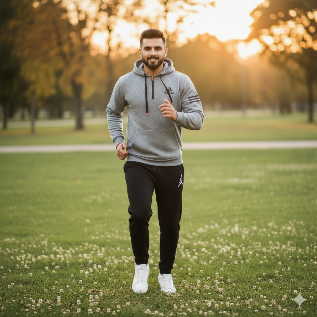 Half Zip Fleece Track Suit for Men