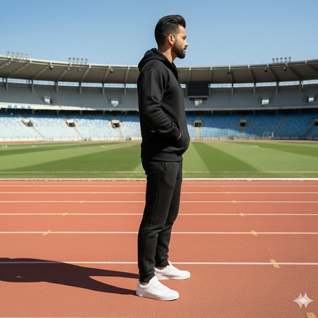 Half Zip Fleece Track Suit for Men
