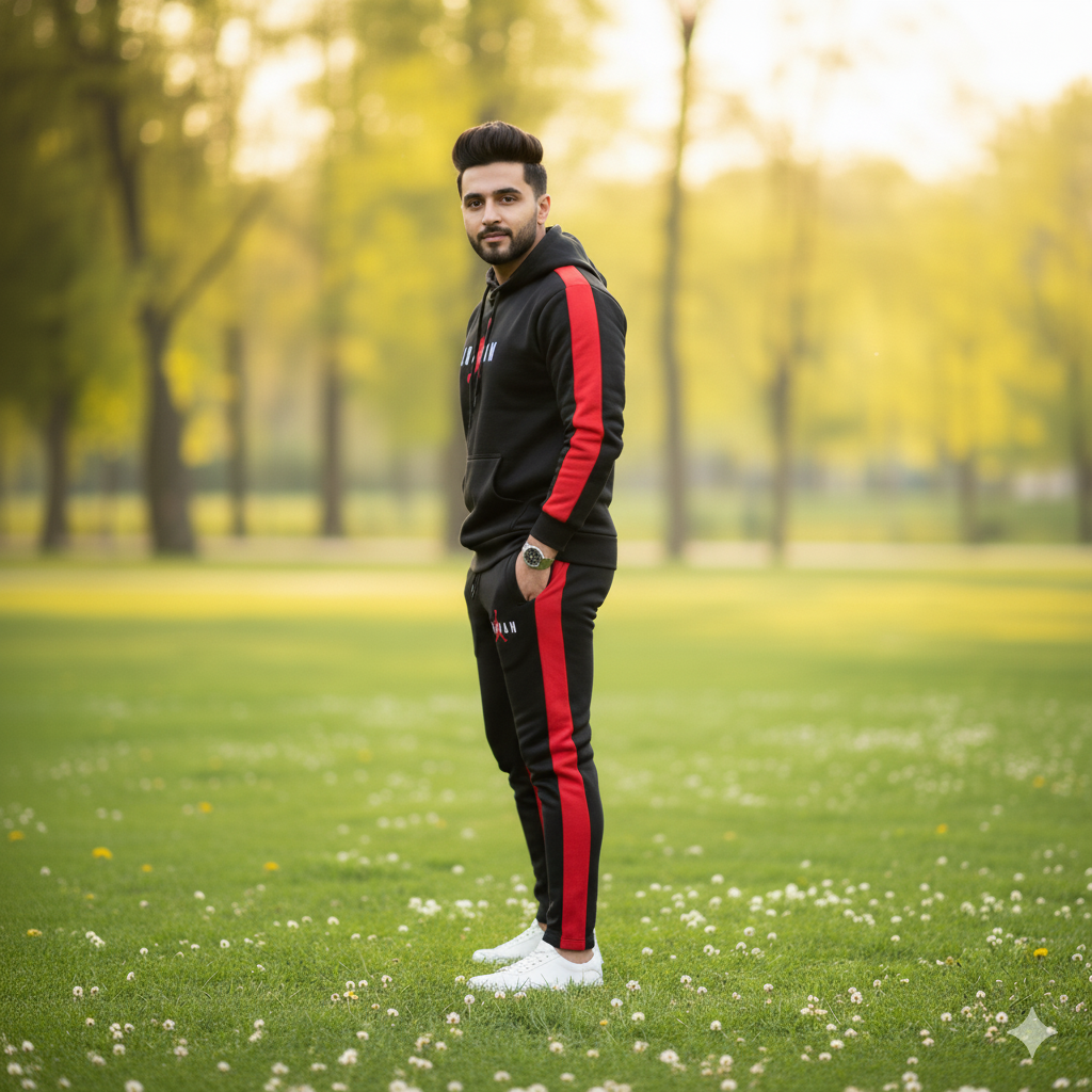 Contrast Panel Track Suit for Men