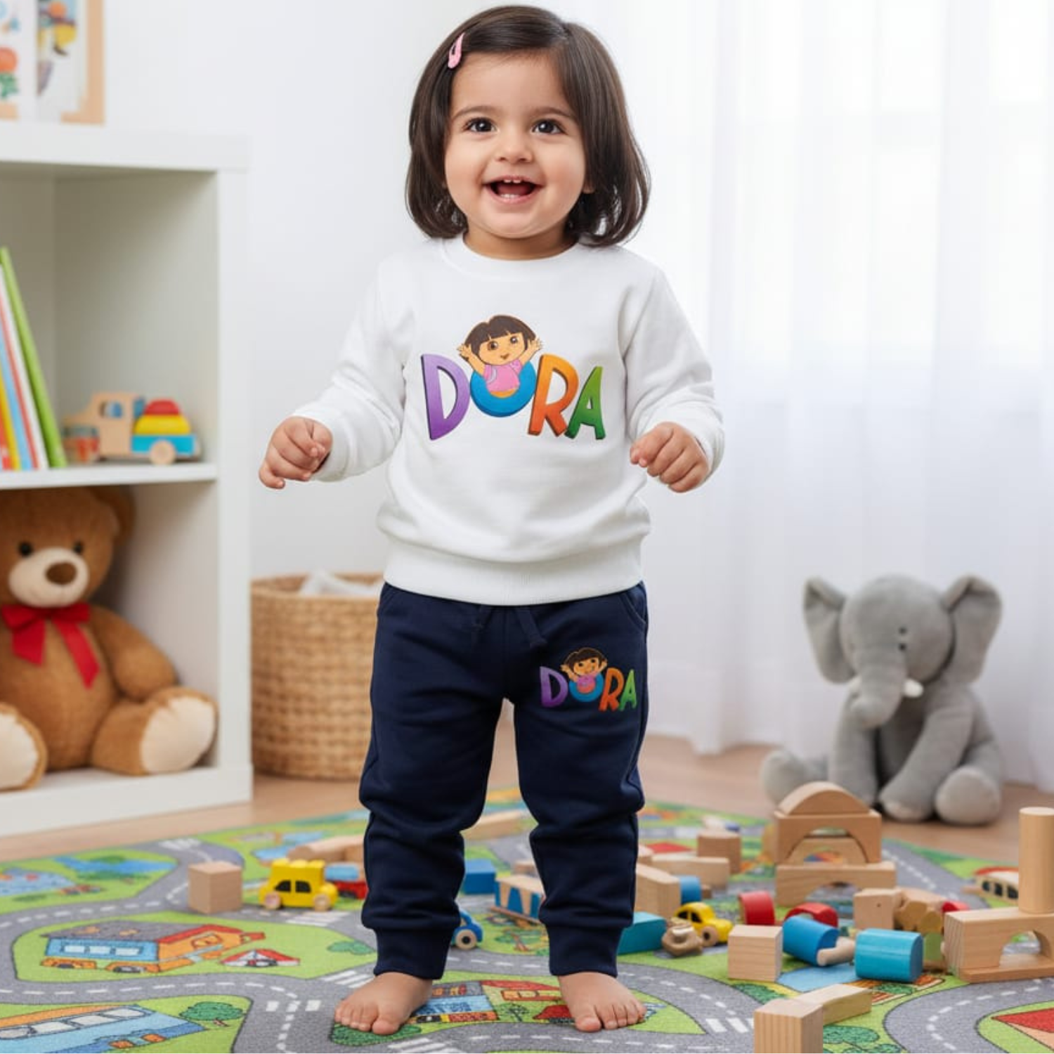 Dora Printed Track Suit For Kids