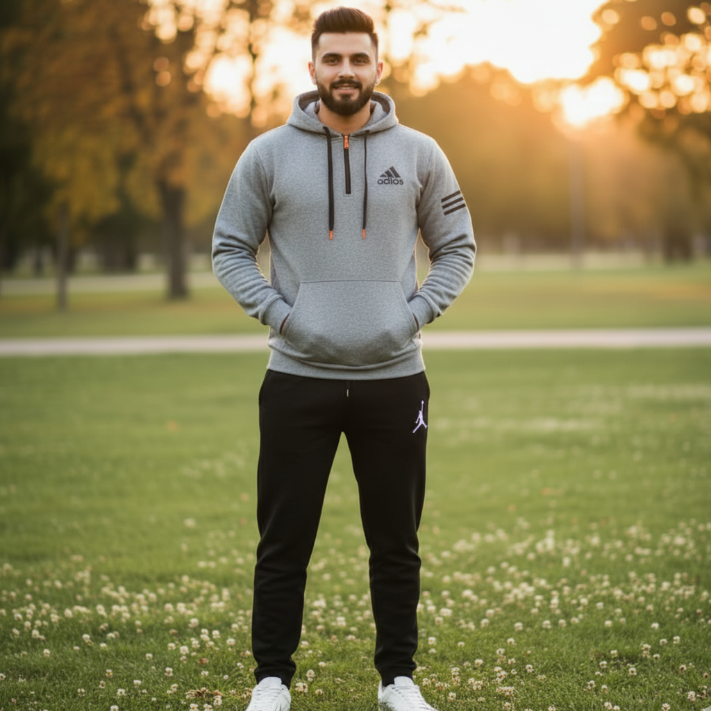 Half Zip Fleece Track Suit for Men