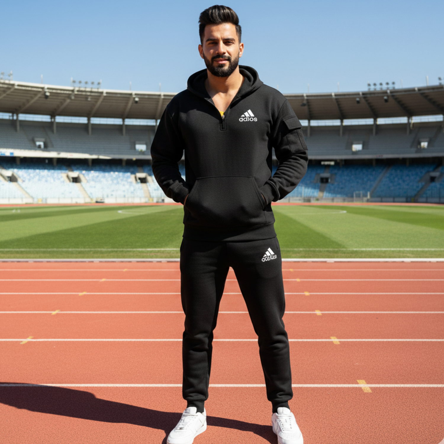 Half Zip Fleece Track Suit for Men