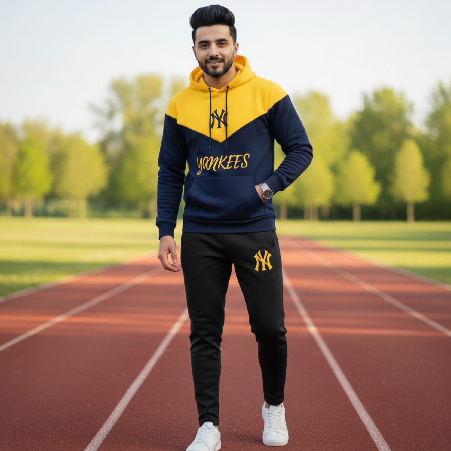 Dual Panel Track Suit for Men