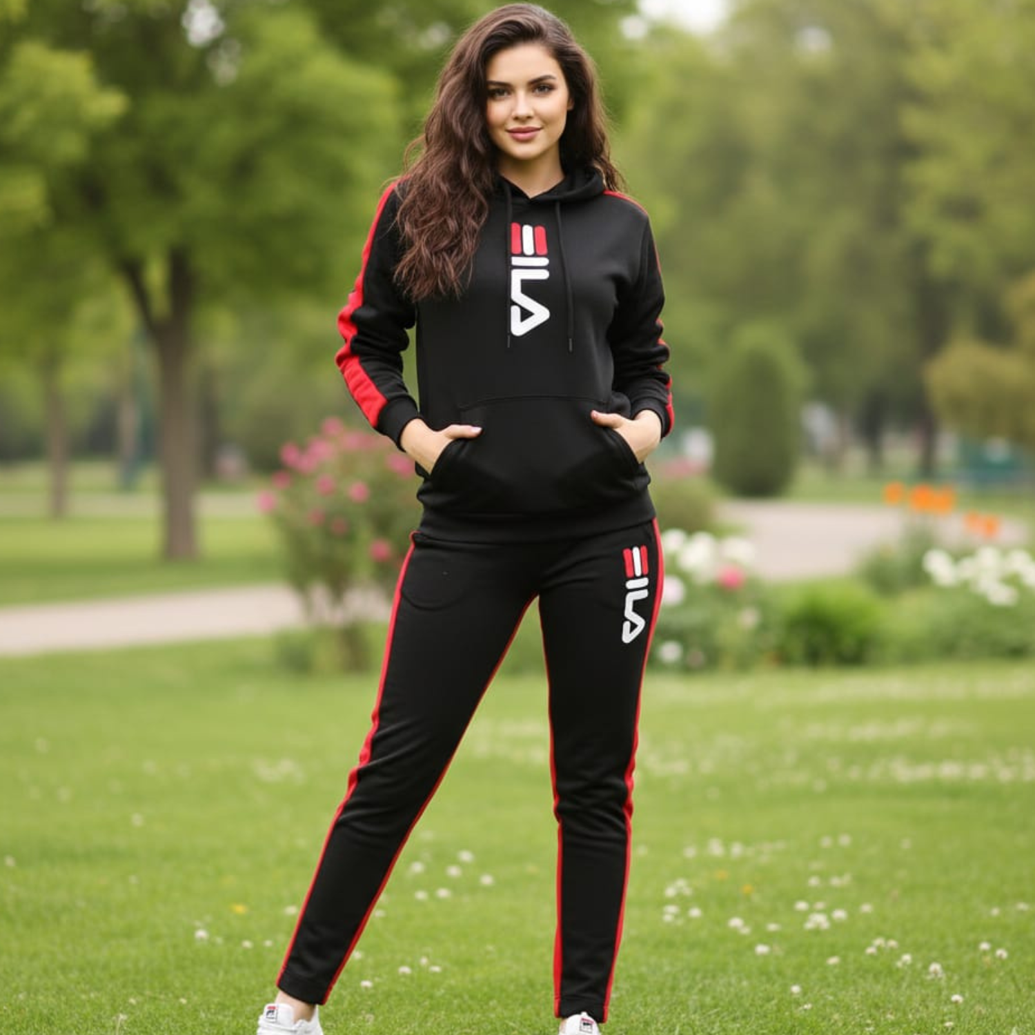 Contrast Panel Track Suit for Women