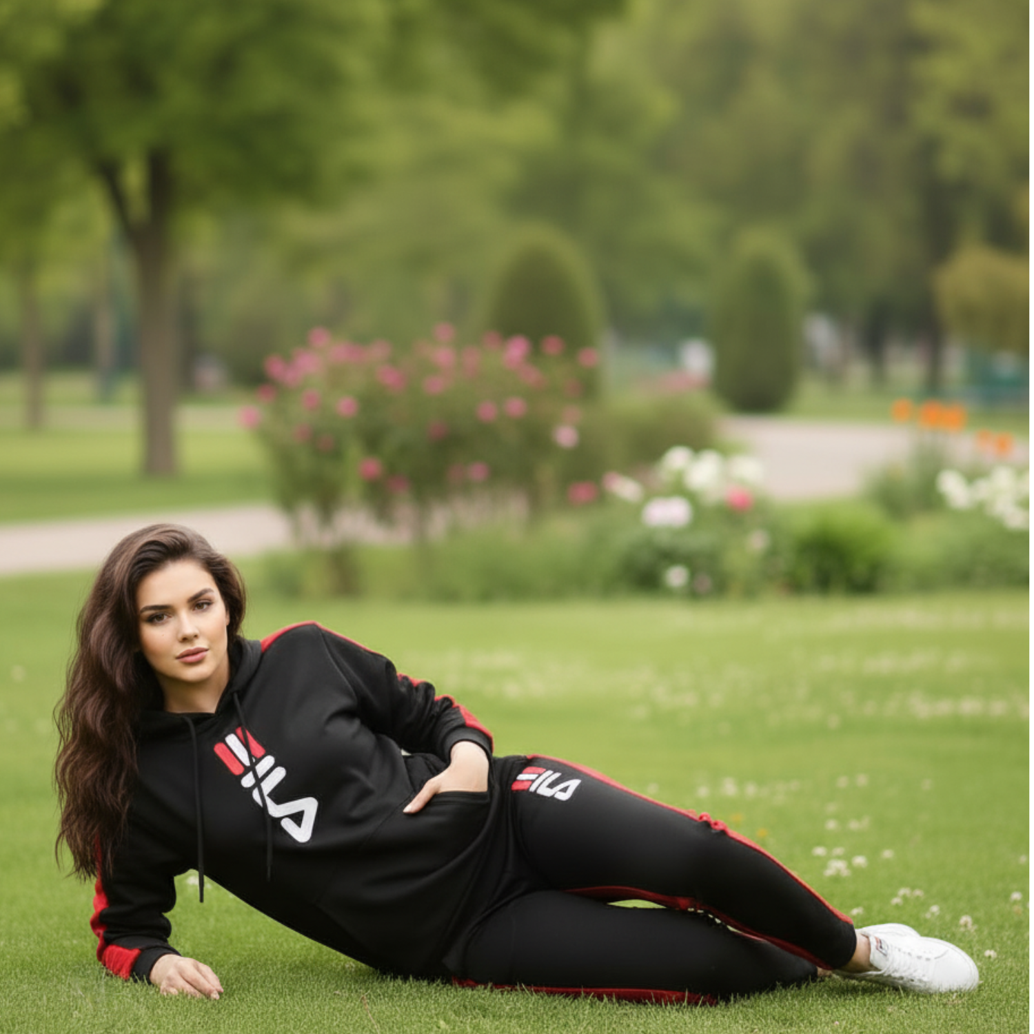 Contrast Panel Track Suit for Women