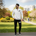 Mock Neck Half Zip Track Suit for Men