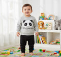 Grey Silly Panda Track suit Kids